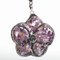 Pendentif en cristal de fleur de charme à la mode avec Rinestone